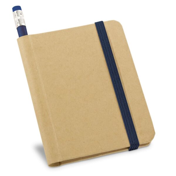 Caderno A7 Ecológico Personalizado azul marinho