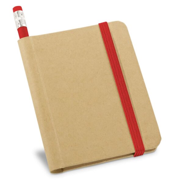 Caderno A7 Ecológico Personalizado vermelho