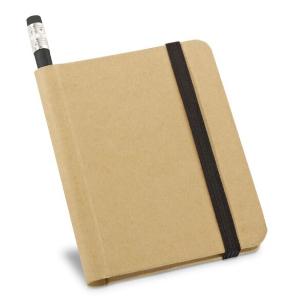 Caderno A7 Ecológico Personalizado preto